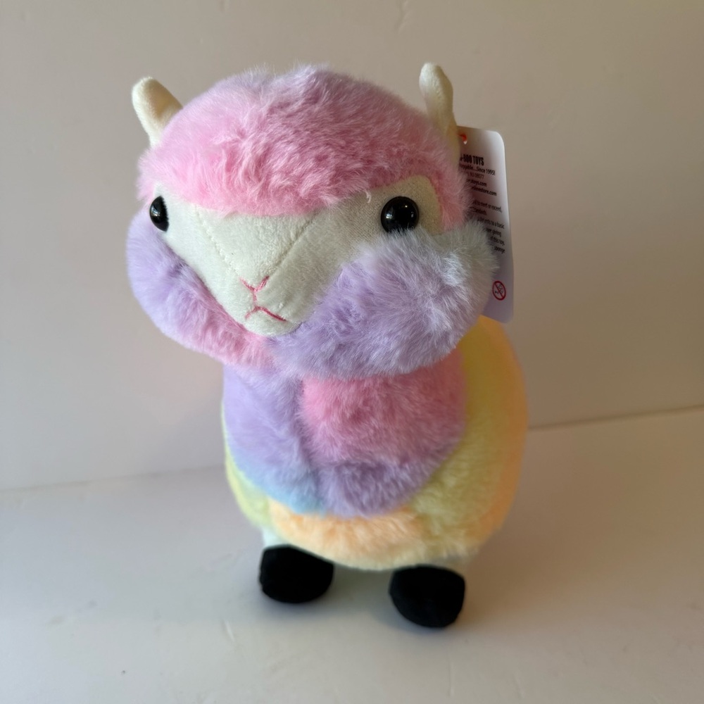 Plush Rainbow Llama Stuffed Animal - Multicolor Plush Toy